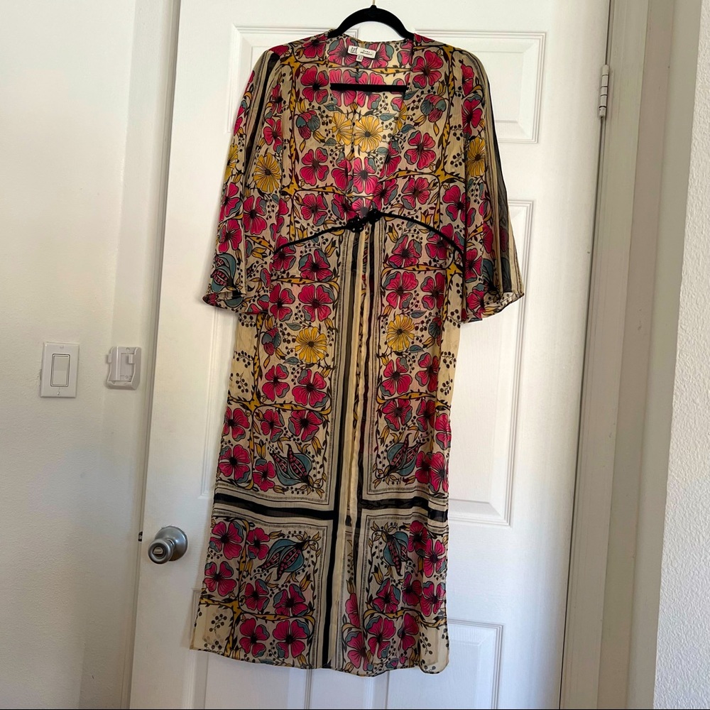 Zara floral flowy kimono